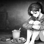 Bikini Athletin erfährt eine Binge Eating Attacke